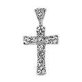 Bali Legacy Filigree Cross Pendant without Chain in Sterling Silver 5.5 Grams - Sticky add to cart bar