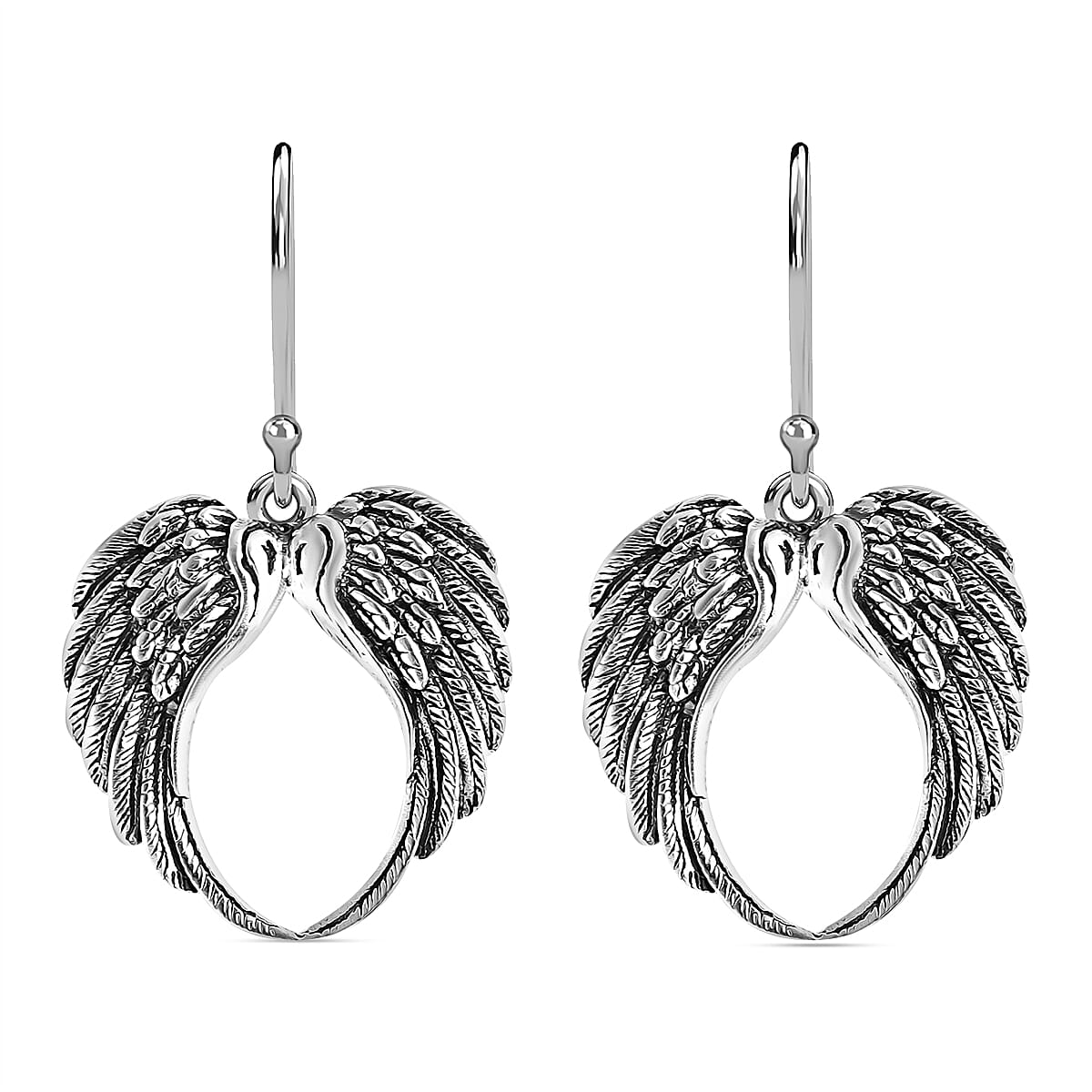 Bali Legacy Angel Wings Earrings in Sterling Silver 4.50 Grams