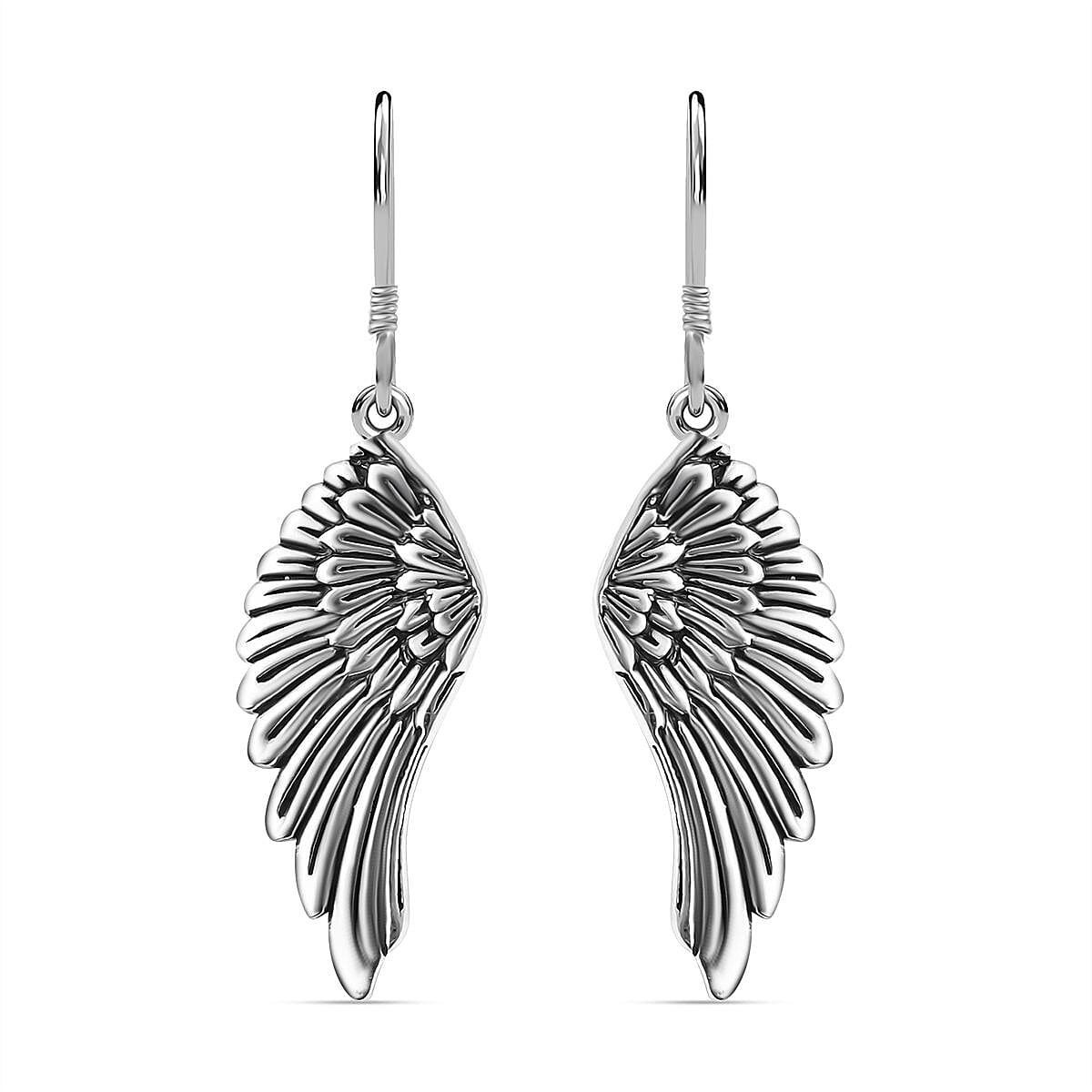 Bali Legacy Angel Wings Earrings in Sterling Silver 3.95 Grams