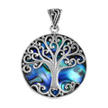 Bali Legacy Abalone Shell Tree of Life Pendant without Chain in Sterling Silver - Sticky add to cart bar