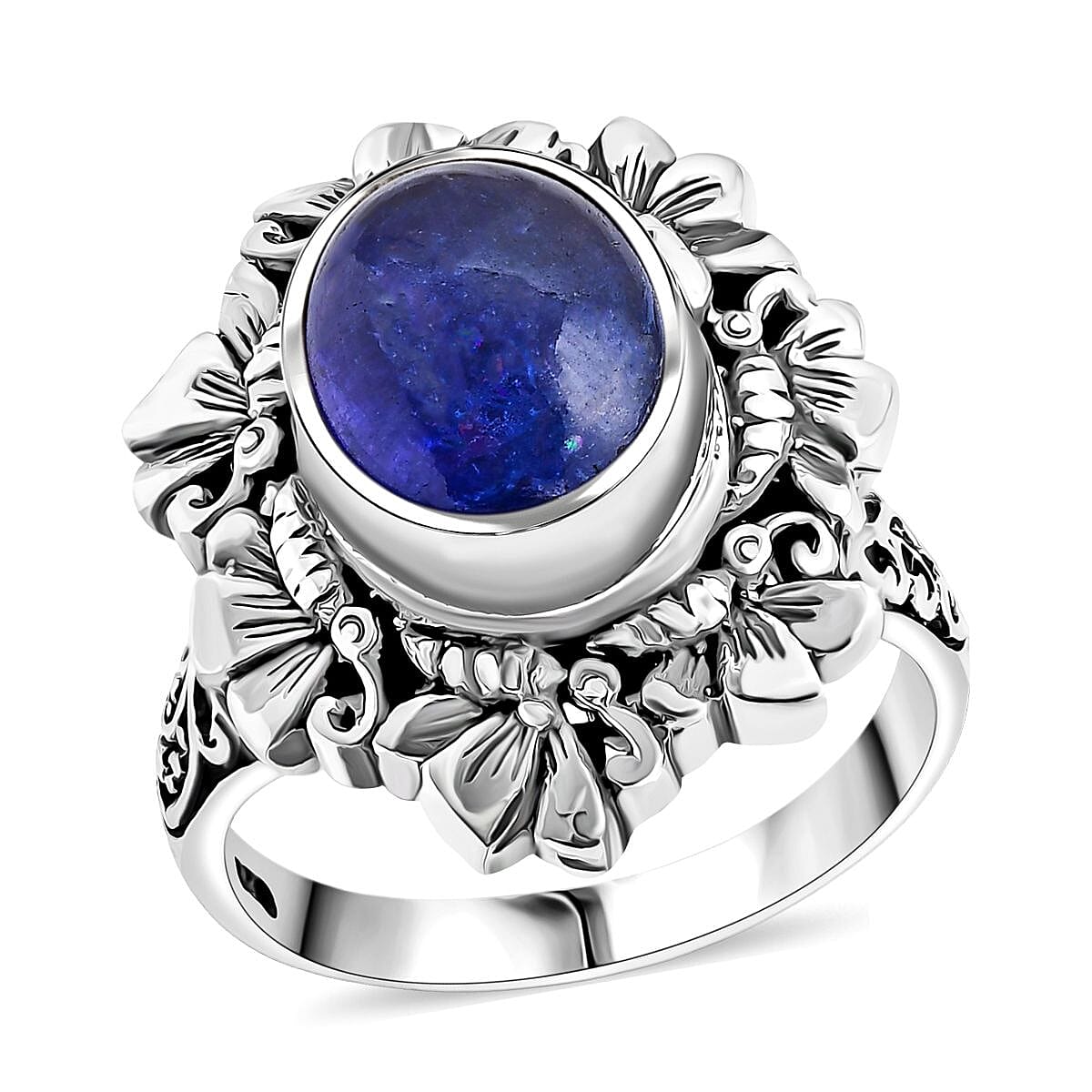Bali Legacy Tanzanite 4.50 ctw Butterfly Ring in Sterling Silver