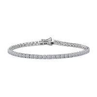 Luxuriant Lab Grown Diamond E-F VS 7.00 ctw Bracelet in 14K White Gold (8.00 In)