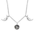 D'Joy Indian Artisan Crafted Premium White Buffalo 7.65 ctw Moon Necklace in Sterling Silver 18-20 Inches - Sticky add to cart bar