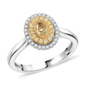 Modani Natural Yellow and White Diamond 0.47 ctw Ring in 950 Platinum and 18K Yellow Gold (Size  10.0) 5.05 Grams - Sticky add to cart bar