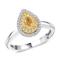 Modani 950 Platinum, 18K Yellow Gold Natural Diamond Ring - Sticky add to cart bar