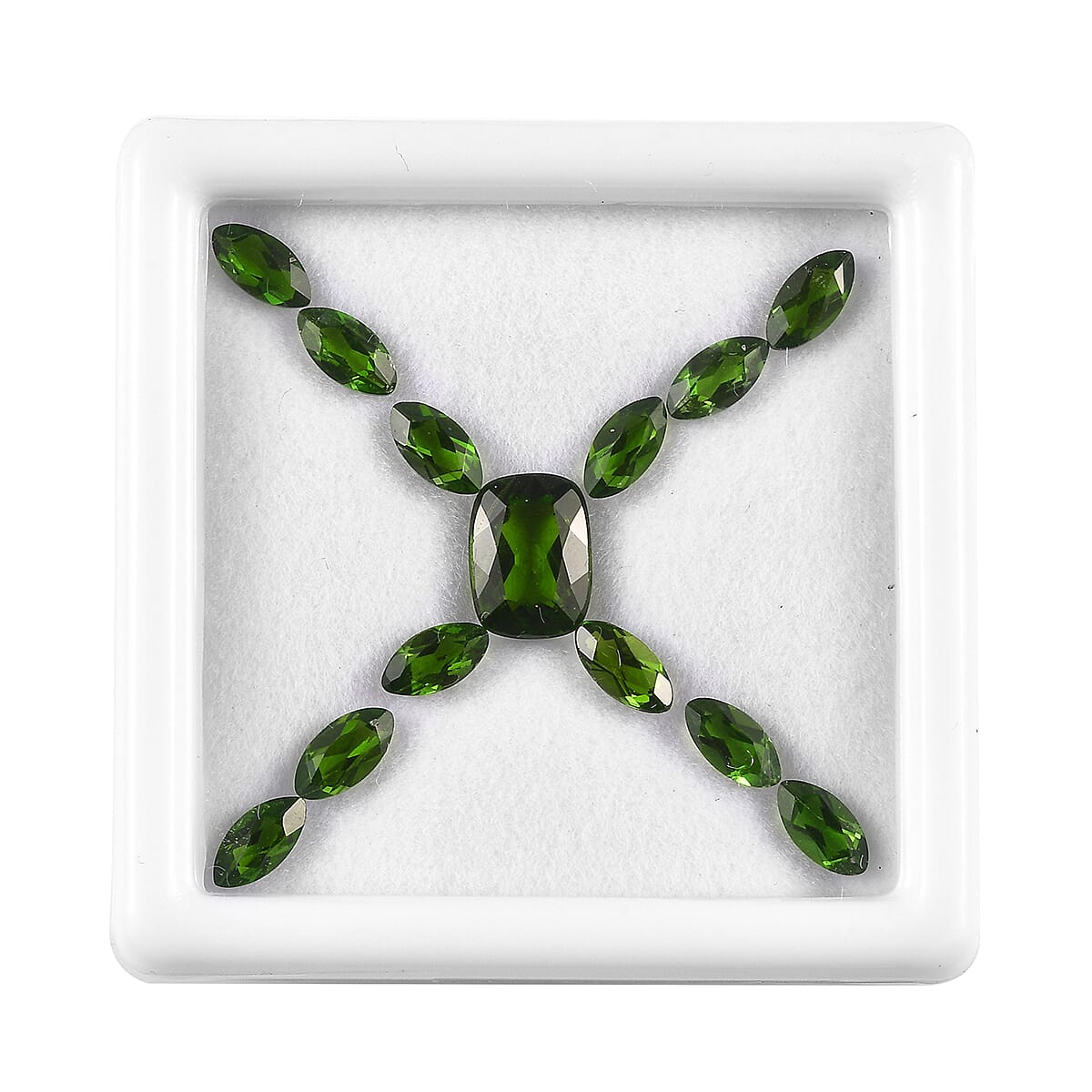 Chrome Diopside Assorted Box (Mix Mix mm) 3.60 ctw
