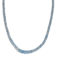 Santa Maria Aquamarine 50.00 ctw Necklace in Rhodium Over Sterling Silver 18 Inches