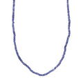 Tanzanite 40.00 ctw Necklace in Rhodium Over Sterling Silver 18 Inches - Sticky add to cart bar