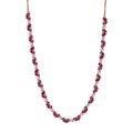D'Joy Epic Deal Niassa Ruby (FF) and White Zircon 15.50 ctw Heart Necklace in 18K Vermeil Rose Gold Sterling Silver 18 Inches - Sticky add to cart bar