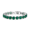 Karis Verde Onyx Bracelet in Platinum Bond (7.25 In) 32.40 ctw - Sticky add to cart bar