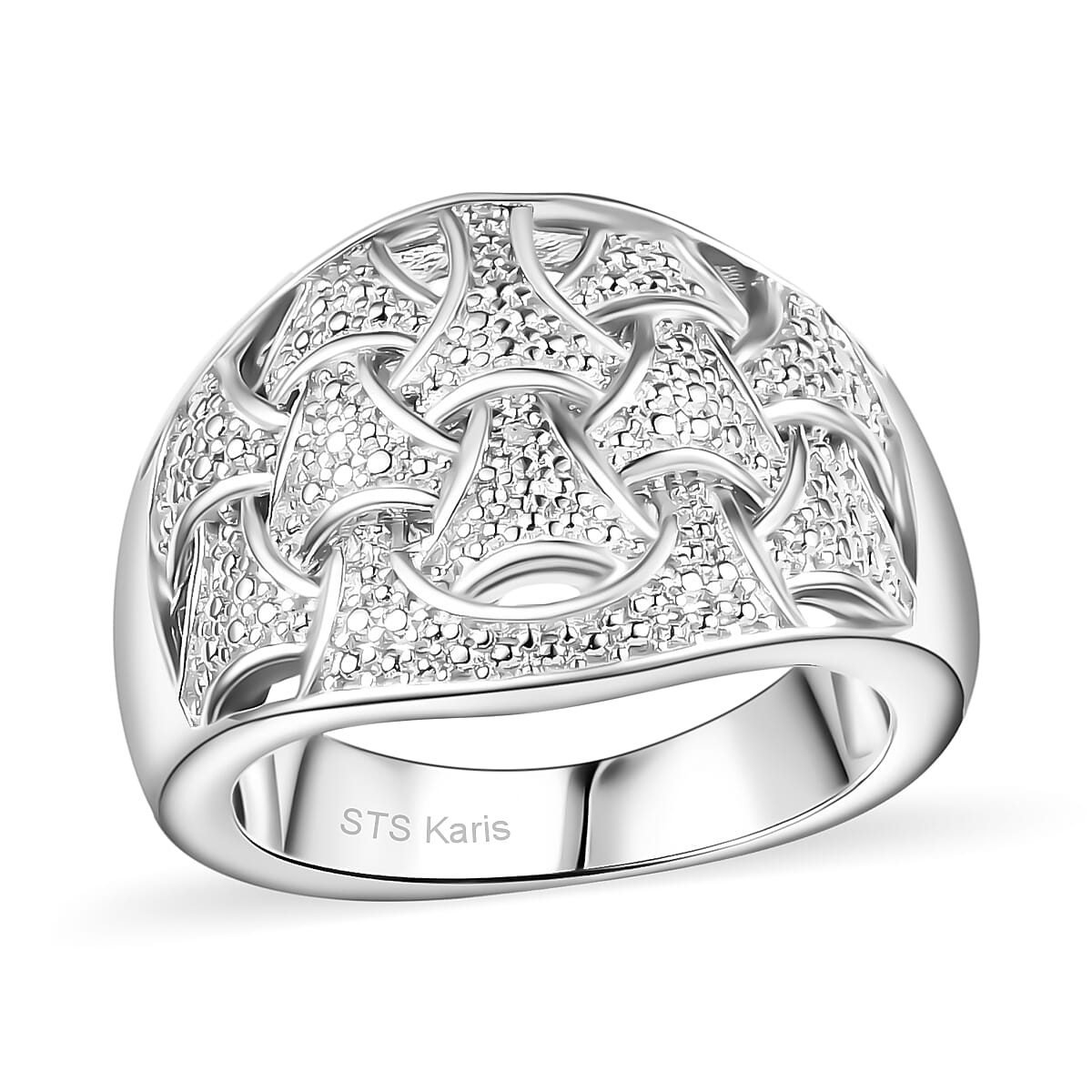 Karis Diamond Accent Eternal Knot Ring