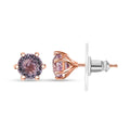 D'Joy Premium Martha Rocha Kunzite 2.25 ctw Stud Earrings in 18K Vermeil Rose Gold Over Sterling Silver - Sticky add to cart bar