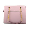 Gloria Vanderbilt Mauve Faux Leather Satchel Bag with Chain Strap (11.75"x4"x9.25") - Sticky add to cart bar