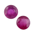 Niassa Ruby (FF) Set of 2 (Rnd 5 mm) 1.33 ctw - Sticky add to cart bar