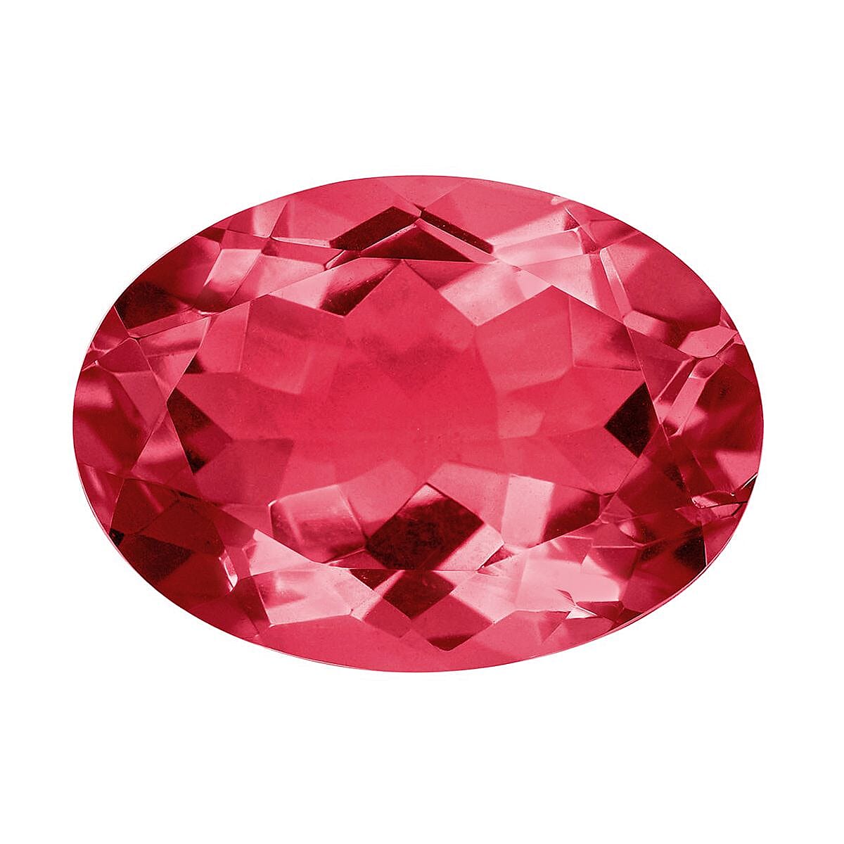 Luxuriant Lab Grown AAAA Bixbite (Oval 8x6 mm) 1.00 ctw