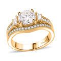 D'Joy Heart and Arrow Cut Moissanite (8mm) Ring in Rhodium Over Sterling Silver (Size 10.0) 2.50 ctw - Sticky add to cart bar
