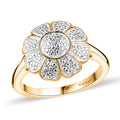 Karis Diamond Floral Ring in 18K YG Plated (Size 10.0) - Sticky add to cart bar
