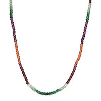 Mozambique Garnet 60.00 ctw Necklace in Vermeil YG Over Sterling Silver 18 Inches