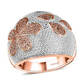 Karis Natural Champagne Diamond Accent Star Fish Ring in 18K RG Plated - Sticky add to cart bar