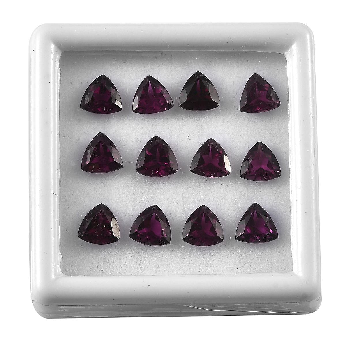 AAA Orissa Rhodolite Garnet Assorted Box (Trl 6 mm) 10.00 ctw