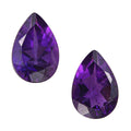 AAA African Amethyst Set of 2 (Pear 6x4 mm) 0.74 ctw - Sticky add to cart bar