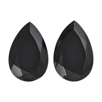 AA Black Onyx Set of 2 (Pear 9x6 mm) 2.18 ctw