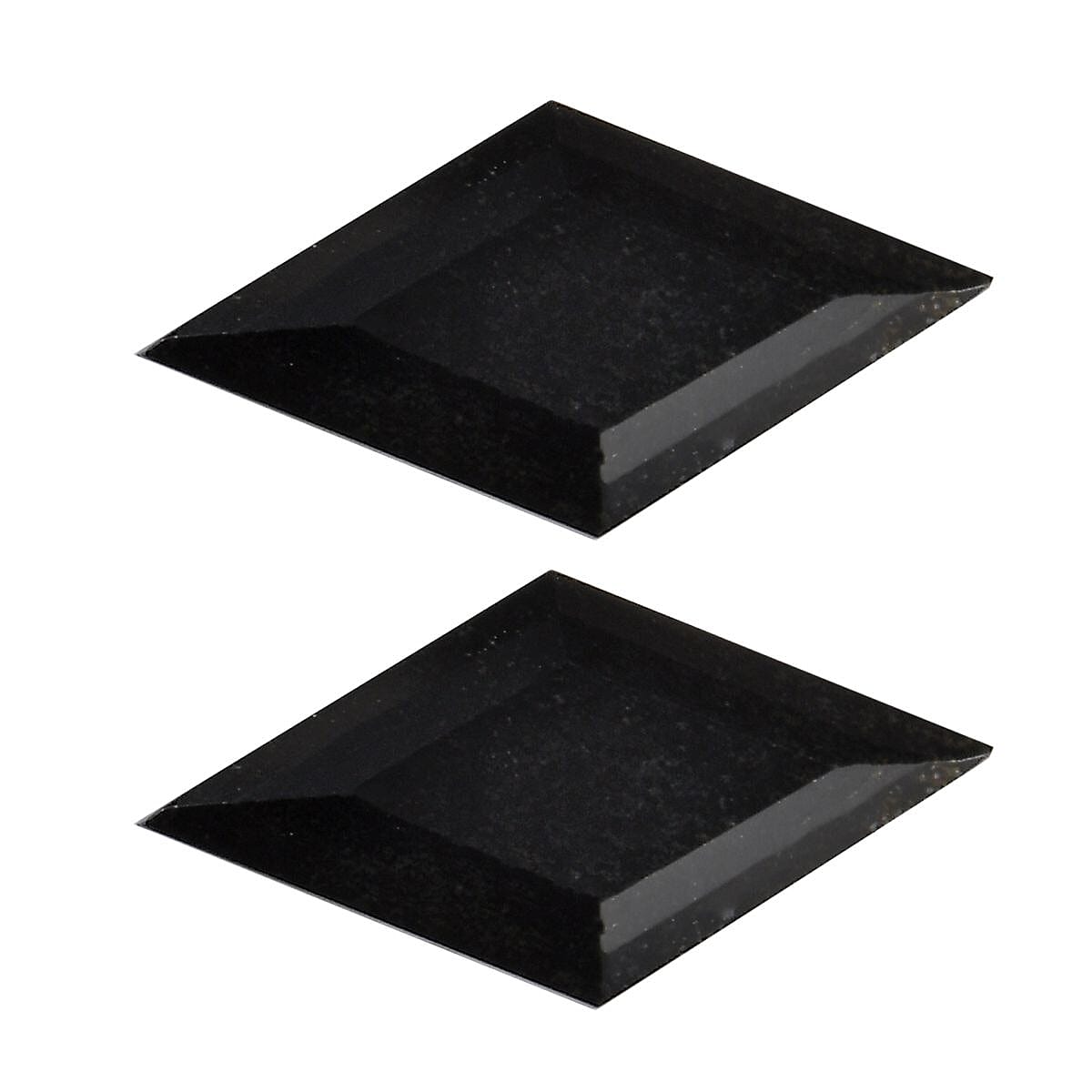 Australian Black Tourmaline Set of 2 (Kite 12x6 mm) 1.92 ctw