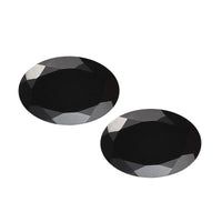Australian Black Tourmaline Set of 2 (Ovl 6x4 mm) 0.81 ctw