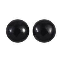 Australian Black Tourmaline Set of 2 (Rnd 6 mm) 2.19 ctw