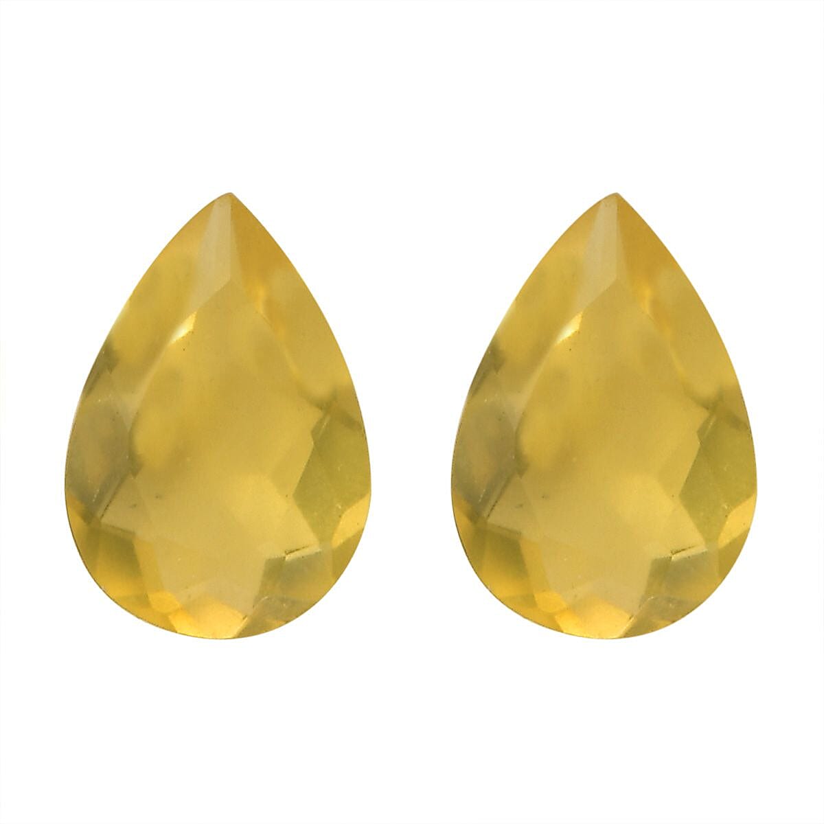 Canary OpalÂ Set of 2 (Pear 6x4 mm) 0.44 ctw Loose Gemstone