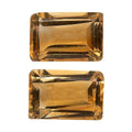 Premium Brazilian Citrine Set of 2 (Oct 6x4 mm) 1.02 ctw - Sticky add to cart bar