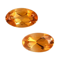 Premium Brazilian Citrine Set of 2 (Ovl 5x3 mm) 0.36 ctw