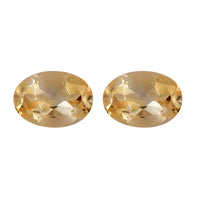 Brazilian Citrine Set of 2 (Ovl 7x5 mm) 1.22 ctw