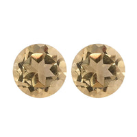 Brazilian Citrine Set of 2 (Rnd 5 mm) 0.76 ctw