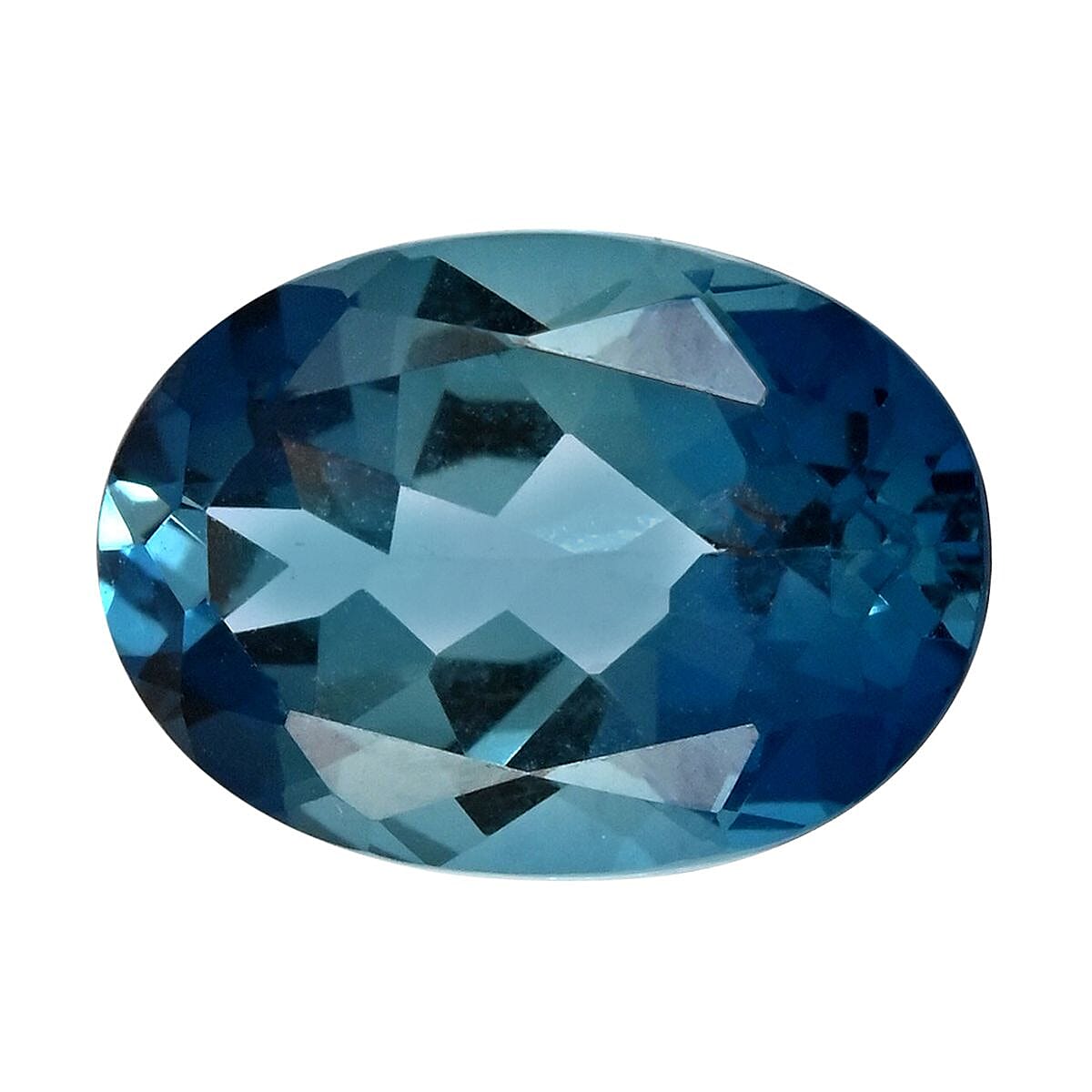 AAAA London Blue Topaz (Oval 14x10 mm) 5.00 ctw