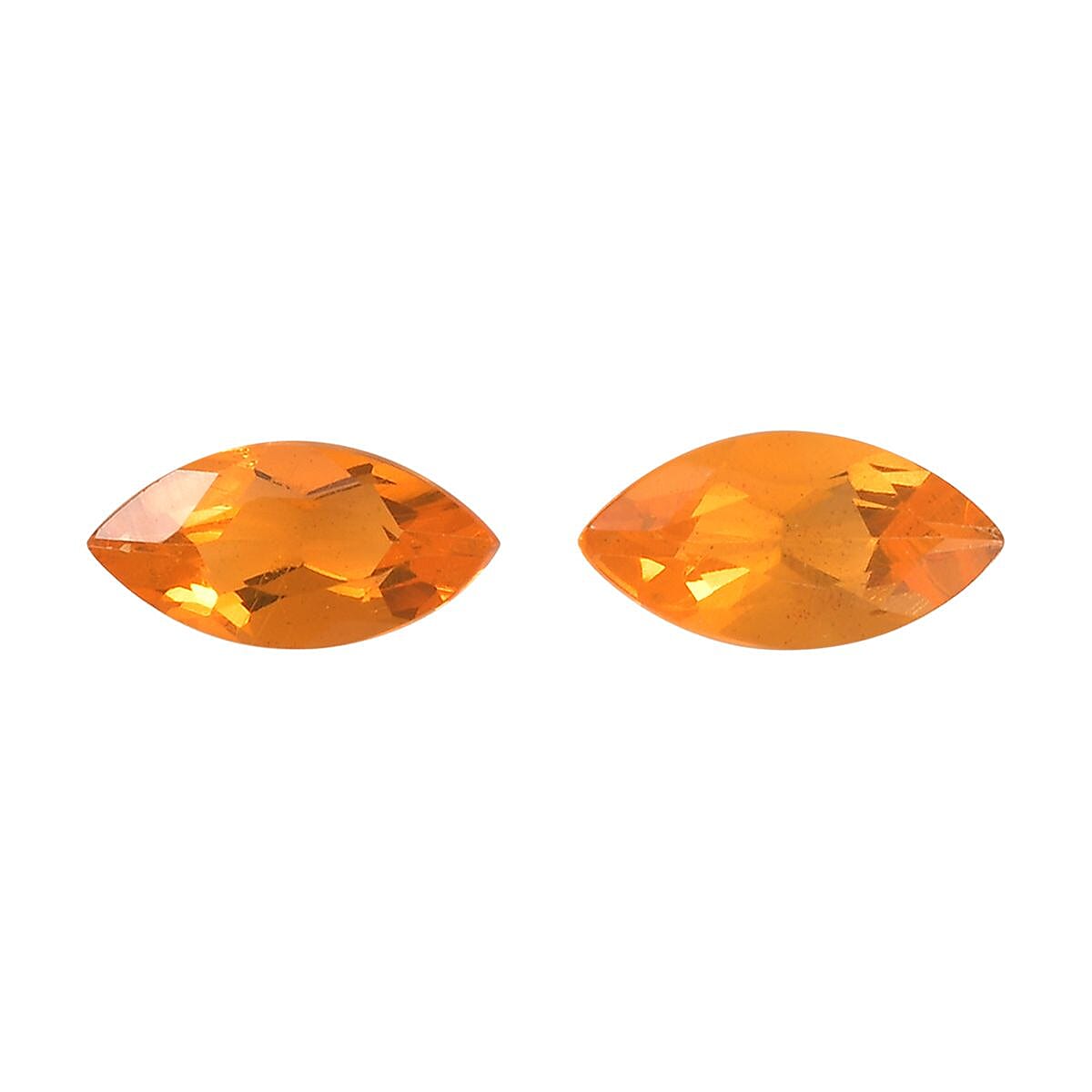 Premium Jalisco Fire Opal Set of 2 (Mrq 5x2.5 mm) 0.15 ctw