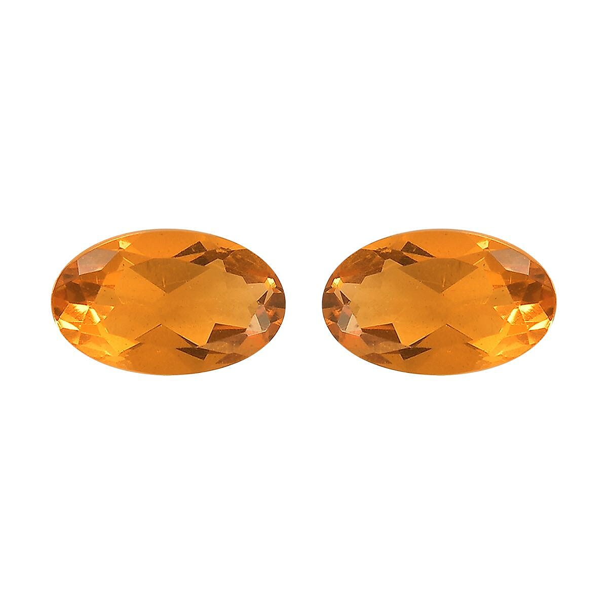 Jalisco Fire Opal Set of 2 (Oval 5x3 mm) 0.28 ctw