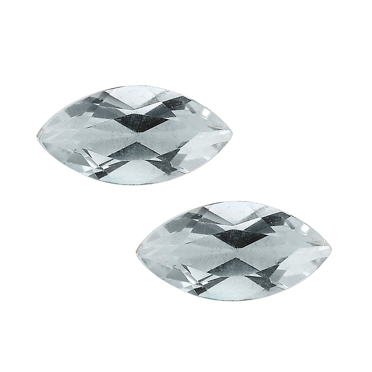 Goshenite Set of 2 (Mrq 5x2.5 mm) 0.20 ctw