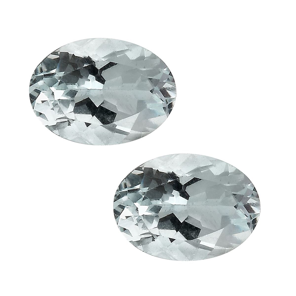 Goshenite Set of 2 (Ovl 7x5 mm) 1.21 ctw