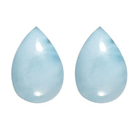 Larimar Set of 2 (Pear 7x5 mm) 1.83 ctw
