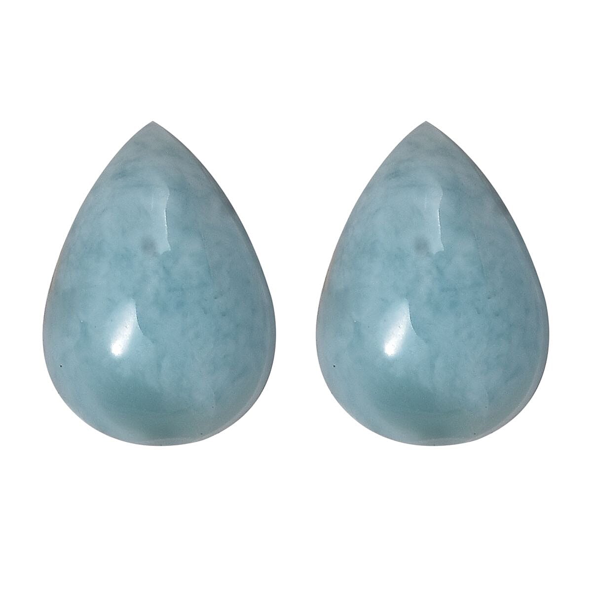 AA Larimar Set of 2 (Pear 7x5 mm) 1.63 ctw