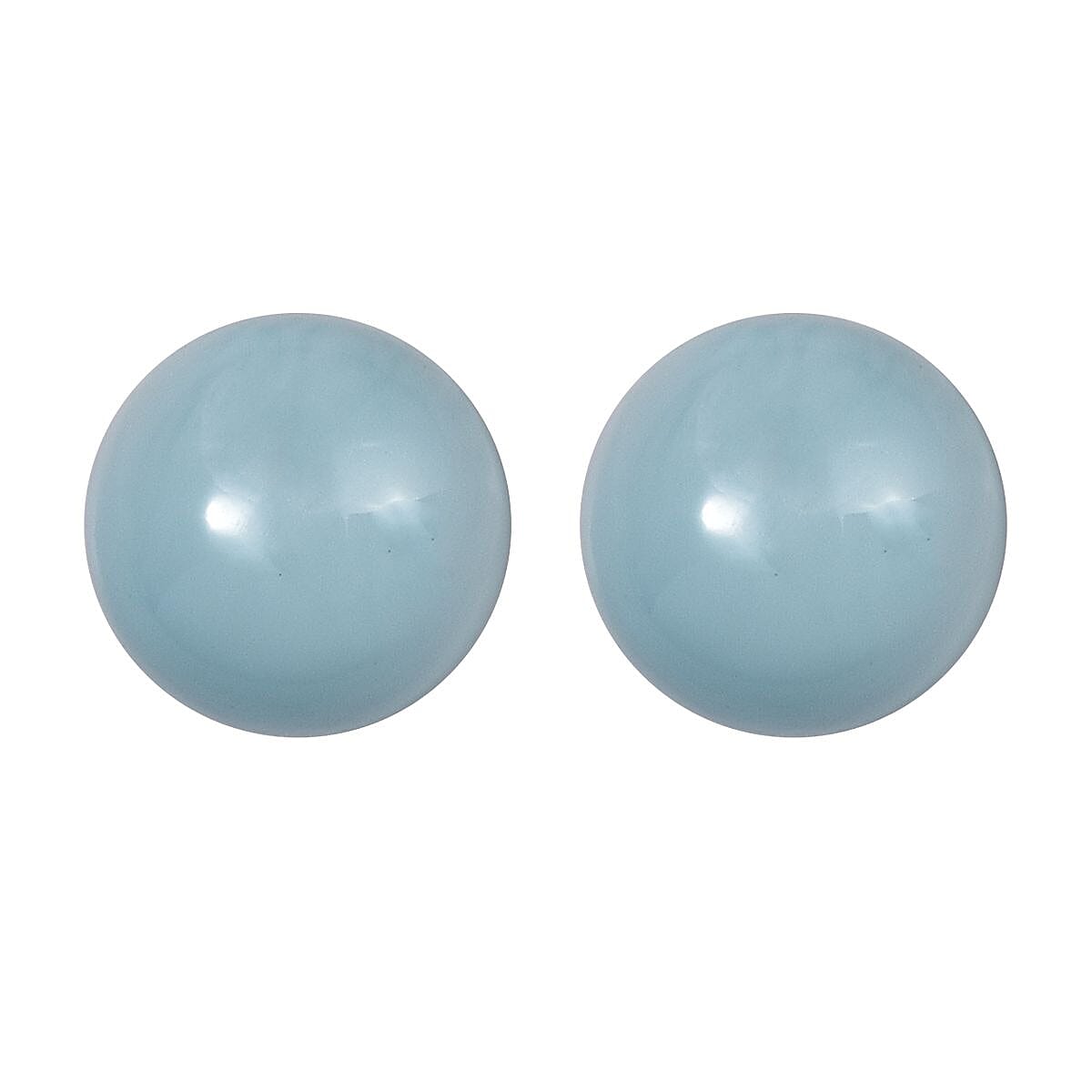 AA Larimar Set of 2 (Rnd 5 mm) 1.62 ctw