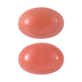 AAA Peach Opal Set of 2 (Ovl 6x4 mm) 0.63 ctw - Sticky add to cart bar