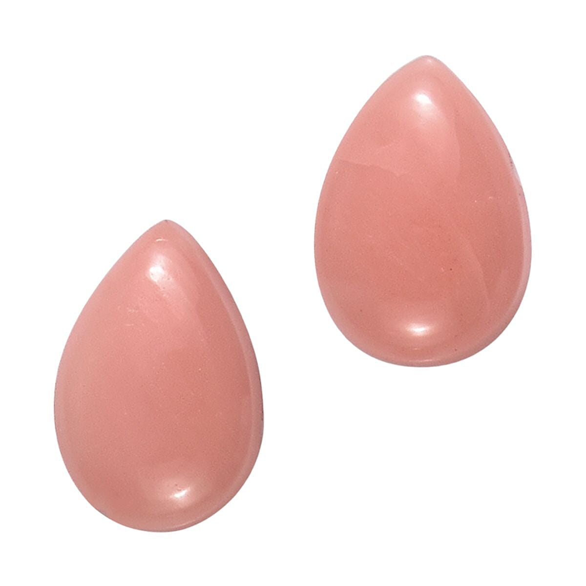 AA Peach Opal Set of 2 (Pear 6x4 mm) 0.52 ctw