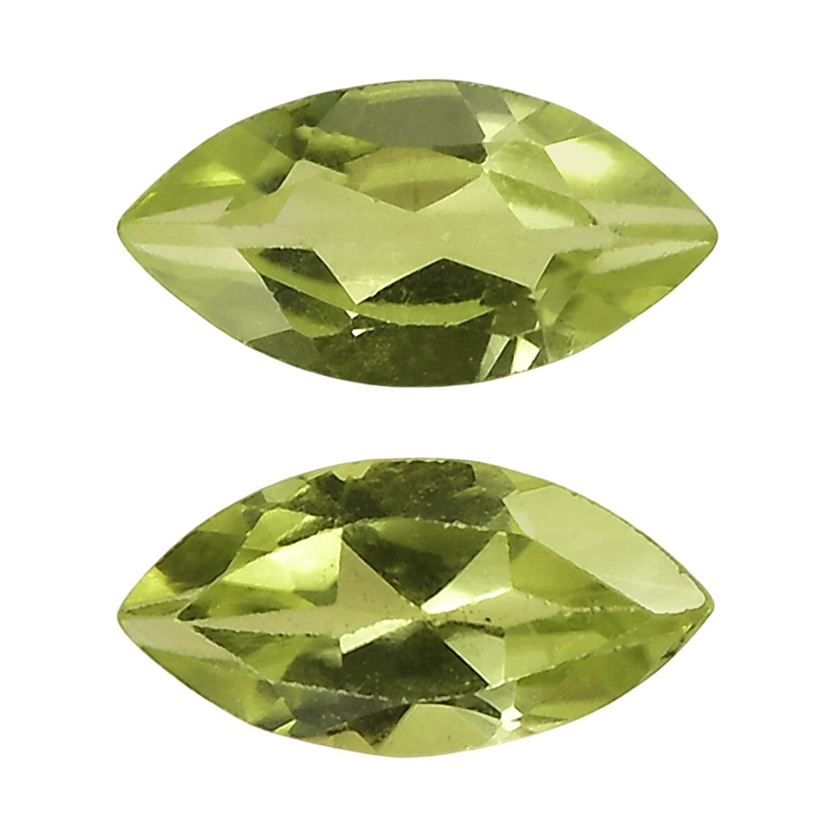 Hebei Peridot Set of 2 (Mrq 6x3 mm) 0.46 ctw