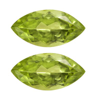 Hebei Peridot Set of 2 (Mrq 8x4 mm) 1.06 ctw