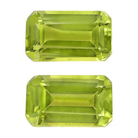 Hebei Peridot Set of 2 (Oct 5x3 mm) 0.59 ctw