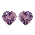 Rose De France Amethyst Set of 2 (Hrt 6 mm) 1.50 ctw - Sticky add to cart bar
