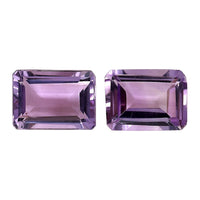 Rose De France Amethyst Set of 2 (Oct 7x5 mm) 1.66 ctw