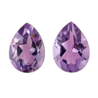 Rose De France Amethyst Set of 2 (Pear 7x5 mm) 1.13 ctw